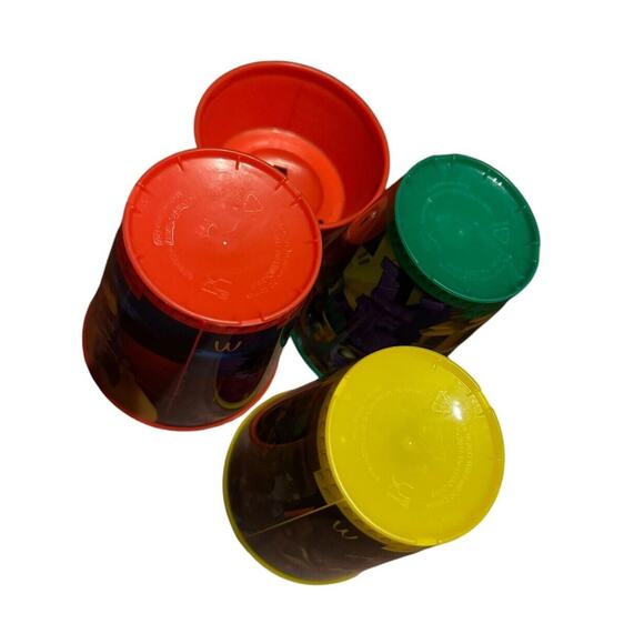 McDonald's The Lego Batman Movie Happy Meal Toy Drink Cups (3) + 1 Lid READ - Picture 7 of 9